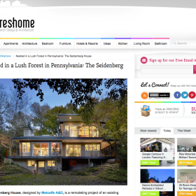 Nestled in a Lush Forest in Pennsylvania : The Seidenberg House