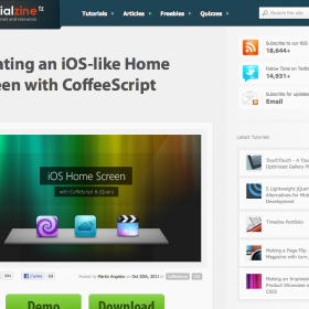 Creating an iOS-like Home Screen with CoffeeScript